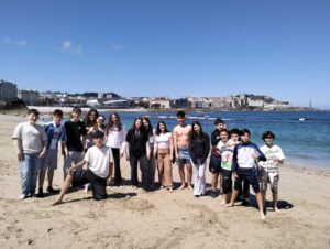 foto gruppo ragazzi a La Coruna