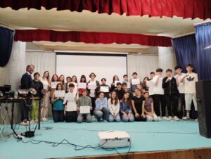 studenti nella sala-teatro San Rocco