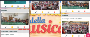 padlet cliccabile con materiale foto-video della giornata